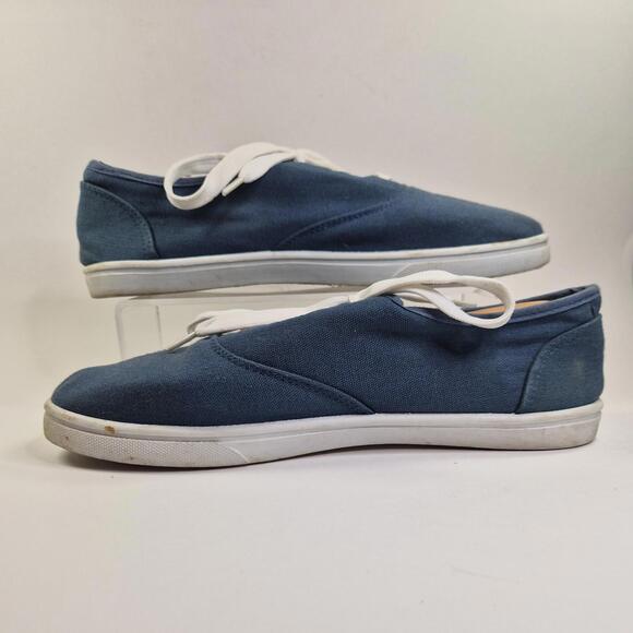 Chic Vtg 90s Women's Denim Jean Sz 8 Lace Up Sneakers Shoes - Picture 3 of 9